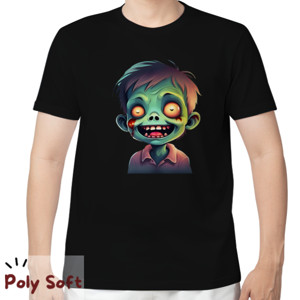 Kaos Senyum Kepala Zombie