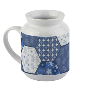 Mug Vela Motif Perca Biru