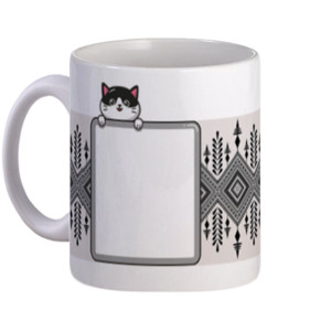 Mug Cat Message Batik