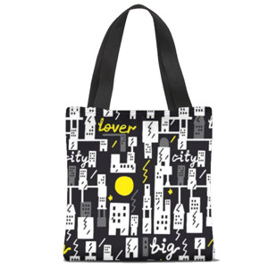 Tas Tote Fullprint big lover city