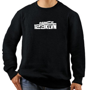 Jaket Sweater Kaos Distro 123KLVN Hitam