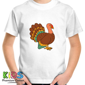 Kaos Kaos Anak Gambar Turkey Bird