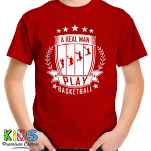 Kaos REAL MAN PLAY BASKETBALL ( DUNK)