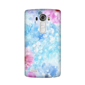 Pink Blue Flowers Casing HP