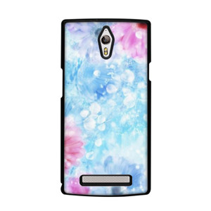 Pink Blue Flowers Casing HP