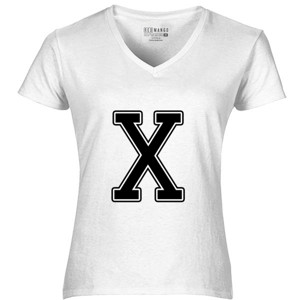 Kaos Kaos Huruf X Keren