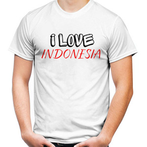 Kaos I love indonesia