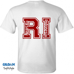 Kaos Baju Motif Tulisan RI (Republik Indonesia)
