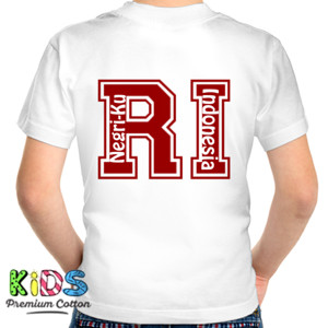 Kaos Baju Motif Tulisan RI (Republik Indonesia)