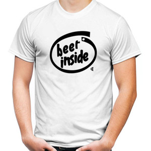 Kaos Kaos Parodi Logo Intel Inside - Beer Inside SB8EN