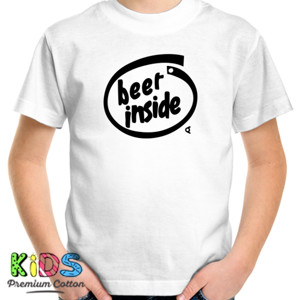 Kaos Kaos Parodi Logo Intel Inside - Beer Inside SB8EN