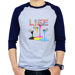 Kaos Raglan life