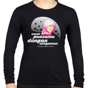 Kaos Awali puasamu dengan senyuman