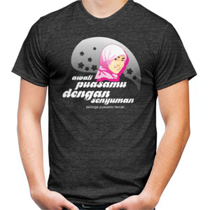 Kaos Awali puasamu dengan senyuman