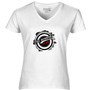 Kaos Kaos Wanita V neck putih