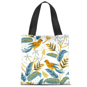 Tas Tote Fullprint Birds in the nature design