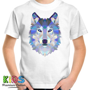 Kaos Wolf Face Triangle Art