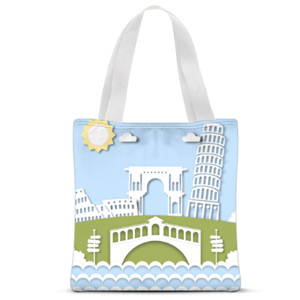 Tas Tote Fullprint italia