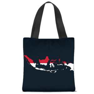 Tas Tote Fullprint Indonesia Merah Putih
