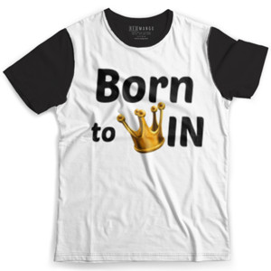 Kaos Fullprint Lahir untuk Menang motivasi bisnis kata bijak 