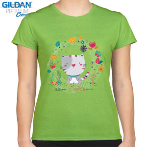 Kaos Kucing Hijau