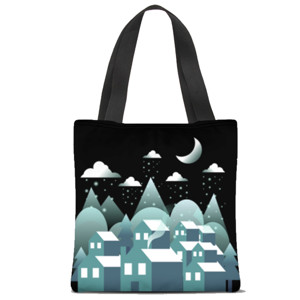 Tas Tote Fullprint DESA DI MUSIM SALJU 2