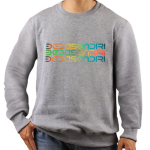Jaket Sweater Beda Sendiri  (3 Baris)