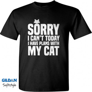 Kaos Sorry I Can't I Have Plans With My Cat
