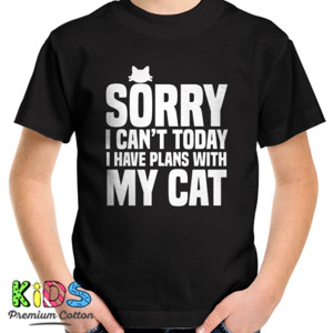 Kaos Sorry I Can't I Have Plans With My Cat