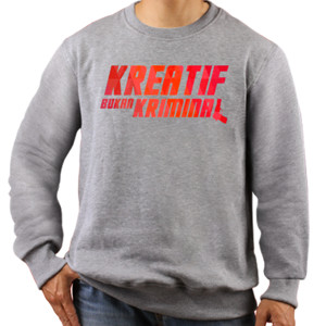 Jaket Sweater kreatif bukan kriminal merah