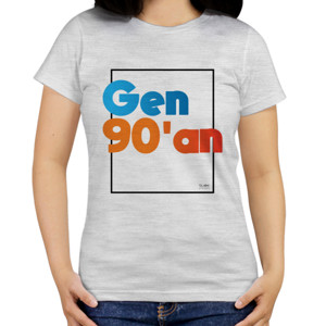 Kaos Kaos Wanita Gen 90 Cutton-Slub by Co_mbro 