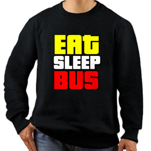 Jaket Sweater Kaos Bismania Eat Sleep Bus