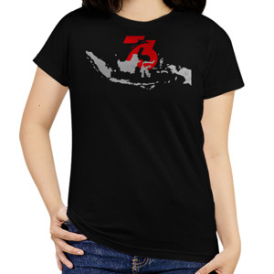 Kaos 73 tahun Indonesia Merdeka