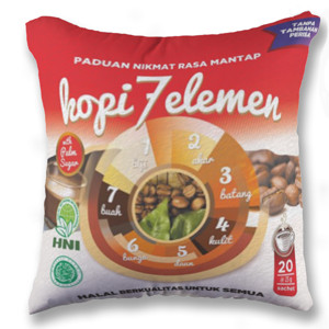 Bantal Kopi 7 Elemen 1 sisi