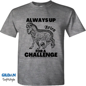 Kaos Zodiak Bintang Aries Kado Ualng Tahun Zodiac