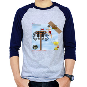 Kaos Raglan Komik terkreatif no.1 2020