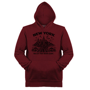 Jaket Hoodie NYC City Never Sleep 