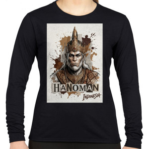 Kaos Kaos Hanoman Long Sleeve Black Tee