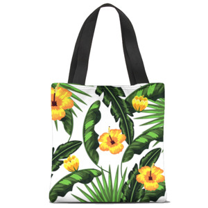 Tas Tote Fullprint Bunga