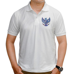 Kaos Polo Garuda biru