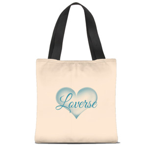 Tas Tote Fullprint Blue Loverse Mudito11