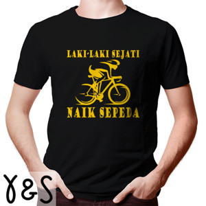 Kaos Gowes Laki-Laki Sejati sepeda