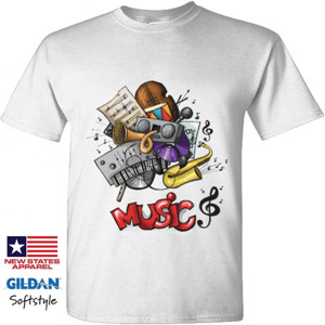 Kaos T  Shirt Harmoni Musik
