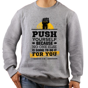 Jaket Sweater Gym - Push Yourself