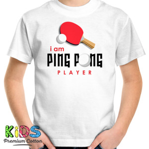 Kaos Kaos i am ping pong player #1  transparan