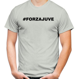 Kaos Juventus Hastags - Forza Juve  