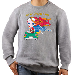 Jaket Sweater Lunatika Jalan-jalan gaes
