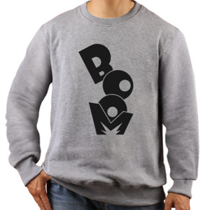 Jaket Sweater BOOM - BLACK