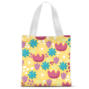 Tas Tote Fullprint - Cantik Motif Bunga