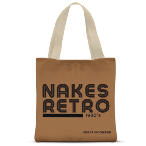 Tas Tote Fullprint Nakes Retro Sejak 1980
